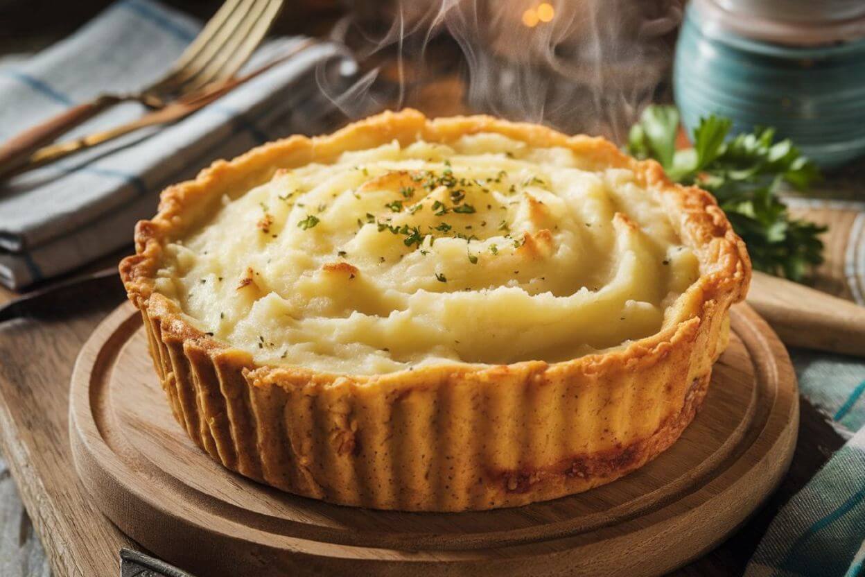 Cheesecake Factory Shepherd's Pie served family-style with side dishes.