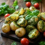 Experience the refreshing twist of Pesto Potato Salad in this standout featured image.