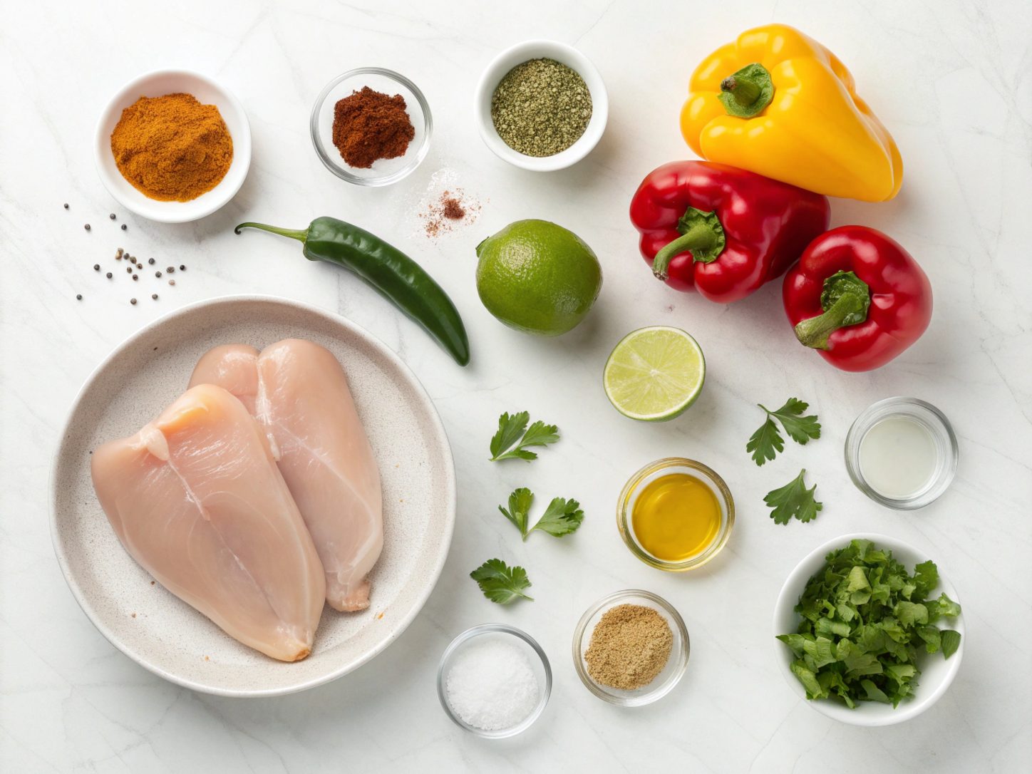 Keto Chicken Fajita Skillet 25 Minutes Ingredients