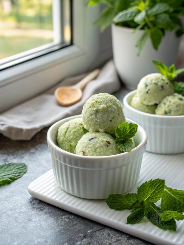 Deliciously baked keto mint fat bombs, fresh from the oven.