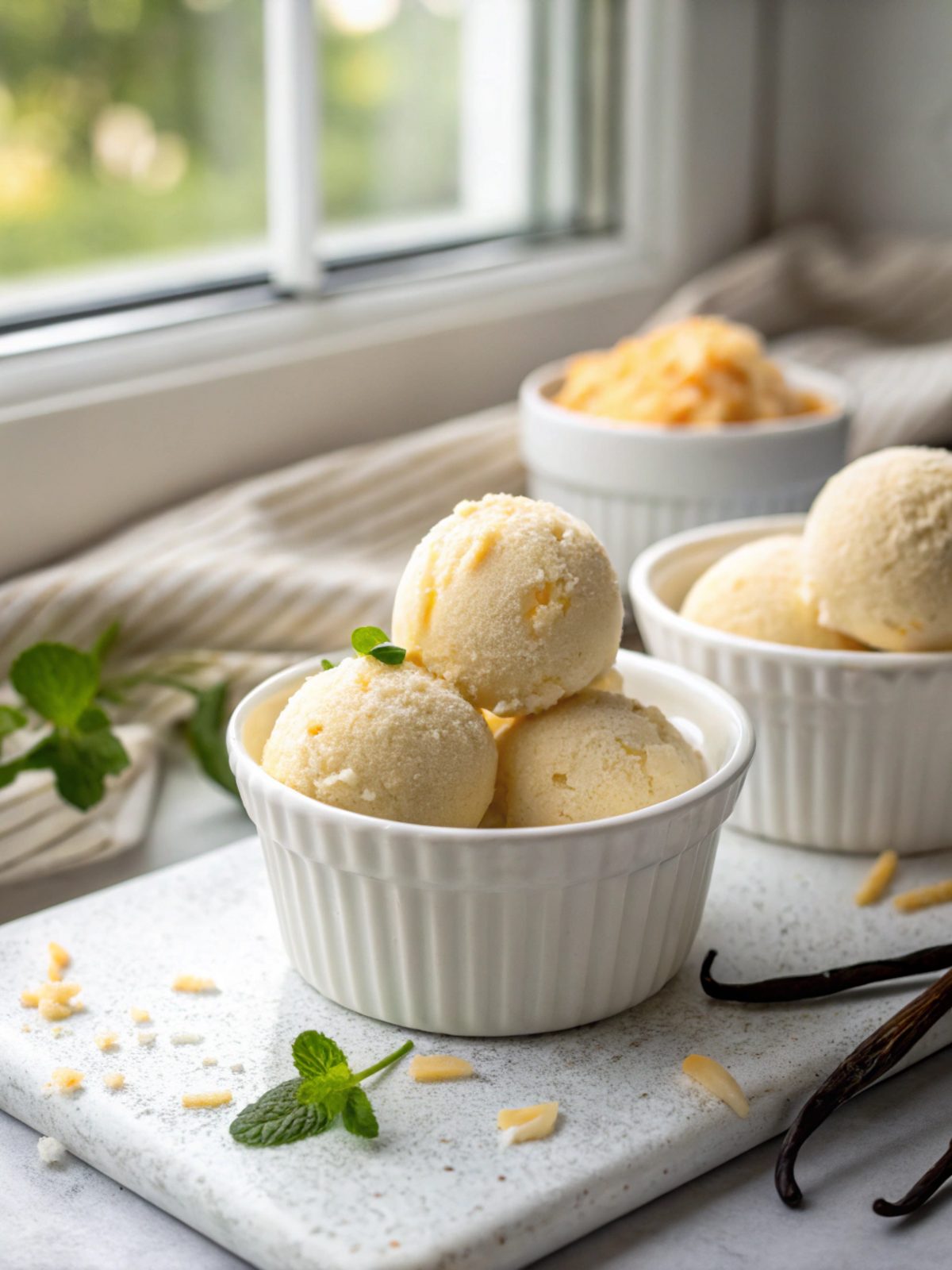 SEO-friendly alt text describing the featured image of baked keto vanilla fat bombs