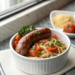 SEO-friendly alt text describing the featured Classic Keto Delight: Sausage and Veggie Feast image