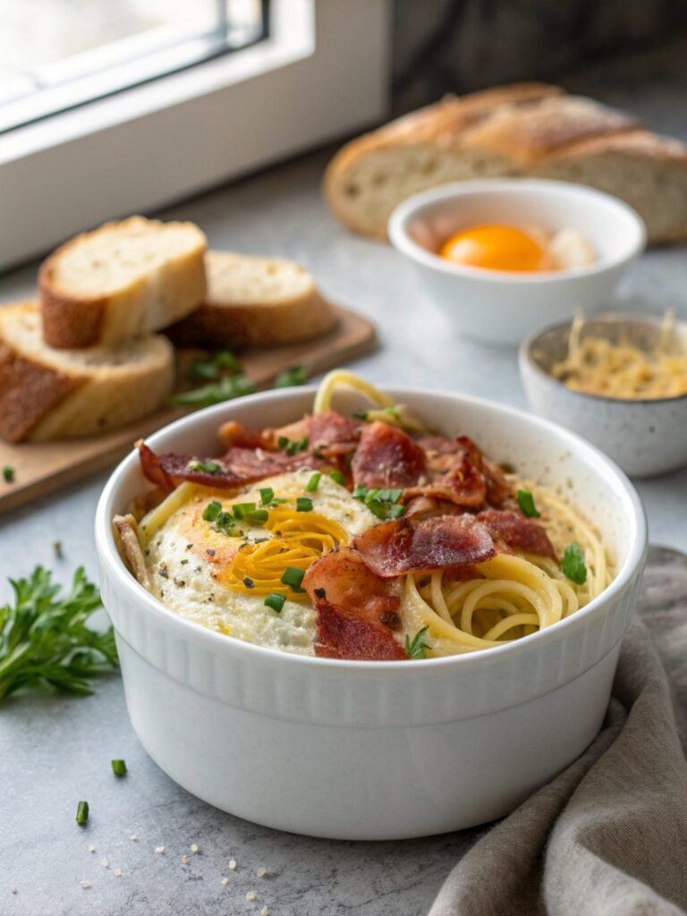 SEO-friendly alt text describing the featured image of keto bacon one pot dish