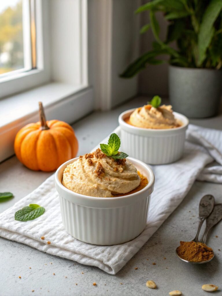 A featured image of Keto Pumpkin Cheesecake Mousse Delight served elegantly.