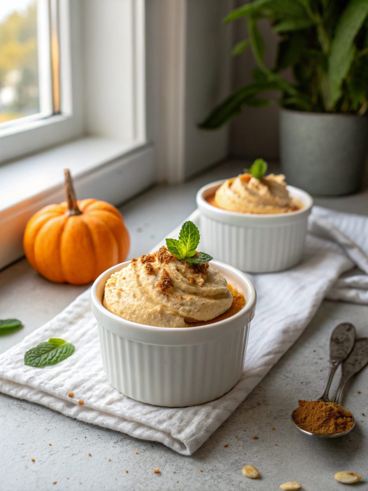 A featured image of Keto Pumpkin Cheesecake Mousse Delight served elegantly.