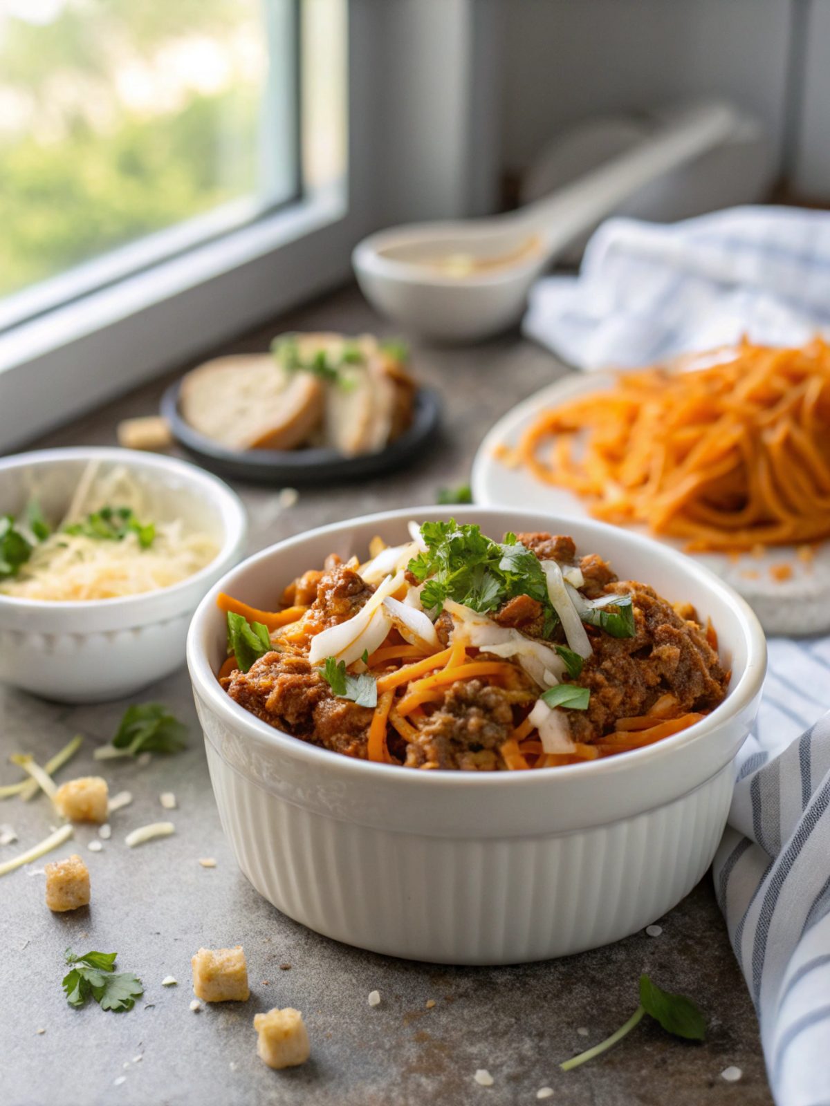 SEO-friendly alt text describing the featured image, Instant Pot Buffalo Keto served on a plate.