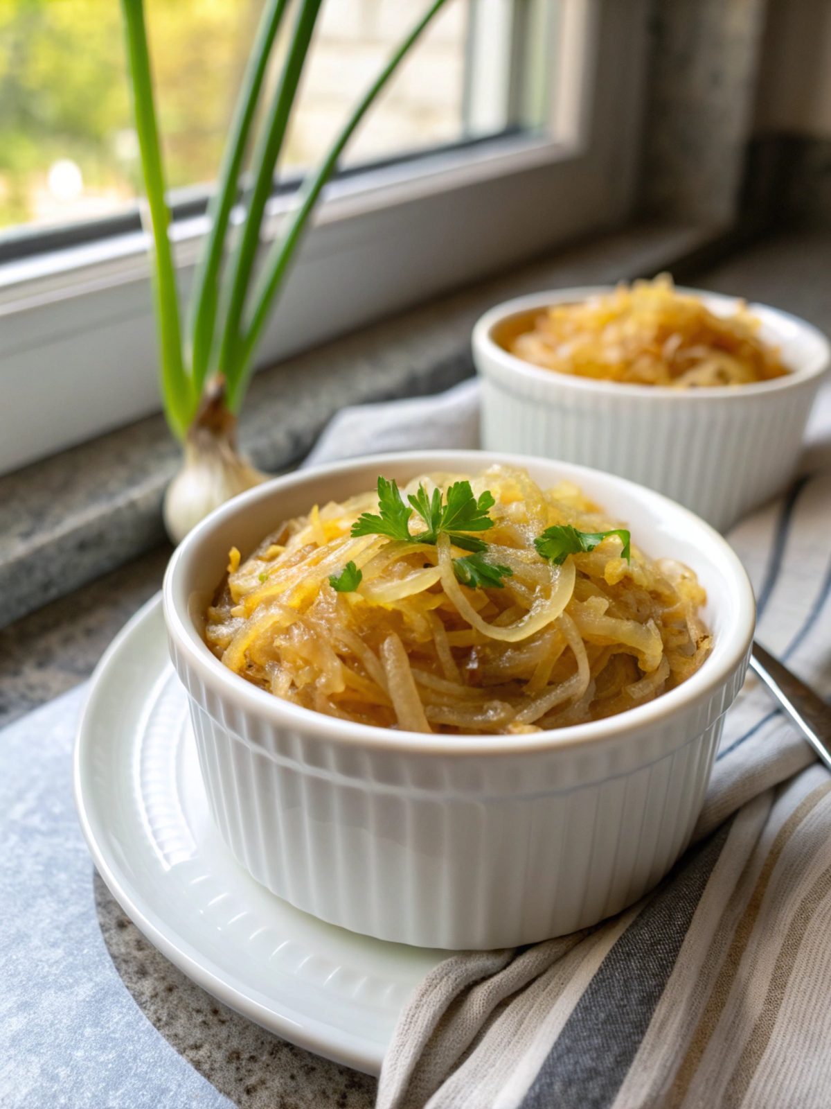 Delicious bowl of Instant Pot Onion Keto Soup