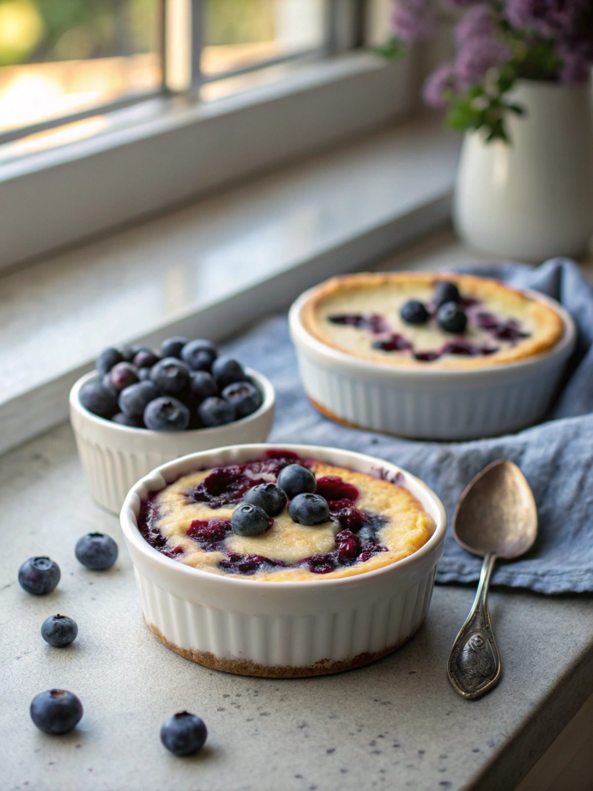 SEO-friendly alt text describing the featured image of keto blueberries cheesecake dessert recipe.