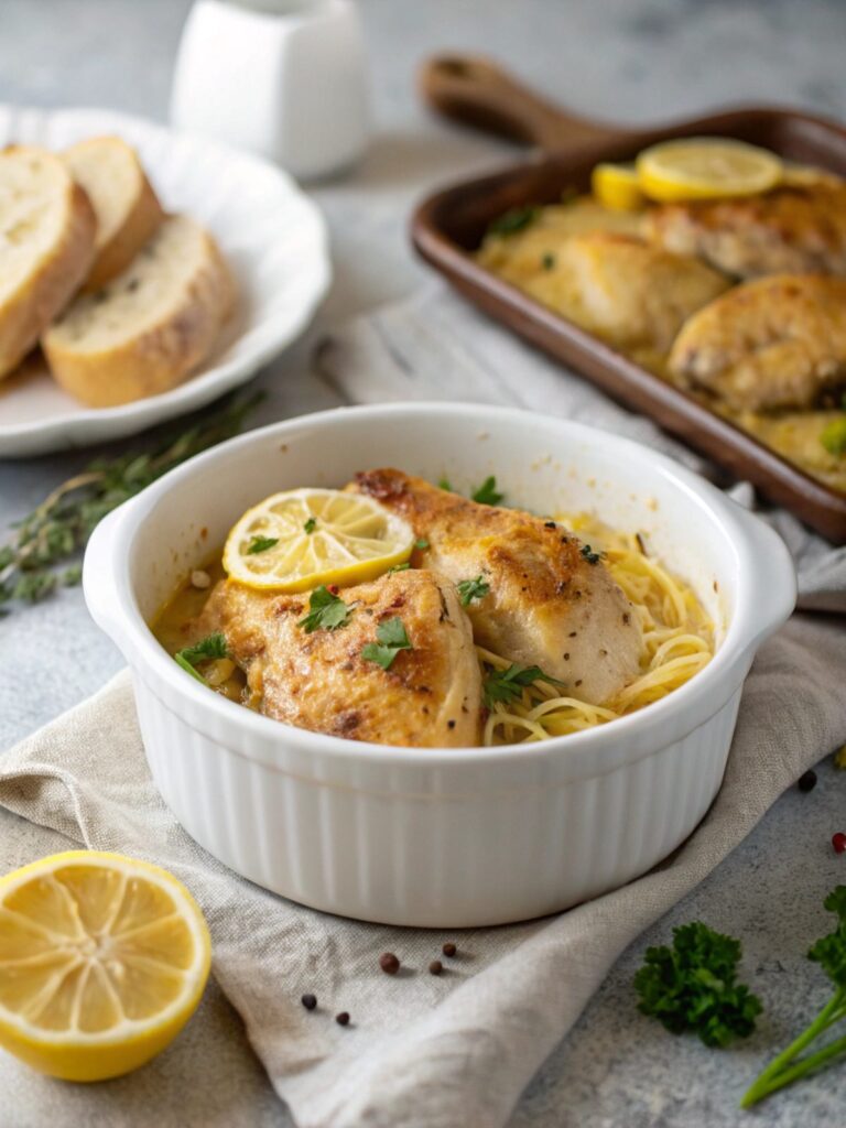 Delicious Keto Chicken Lemon Bake Recipe Close-up