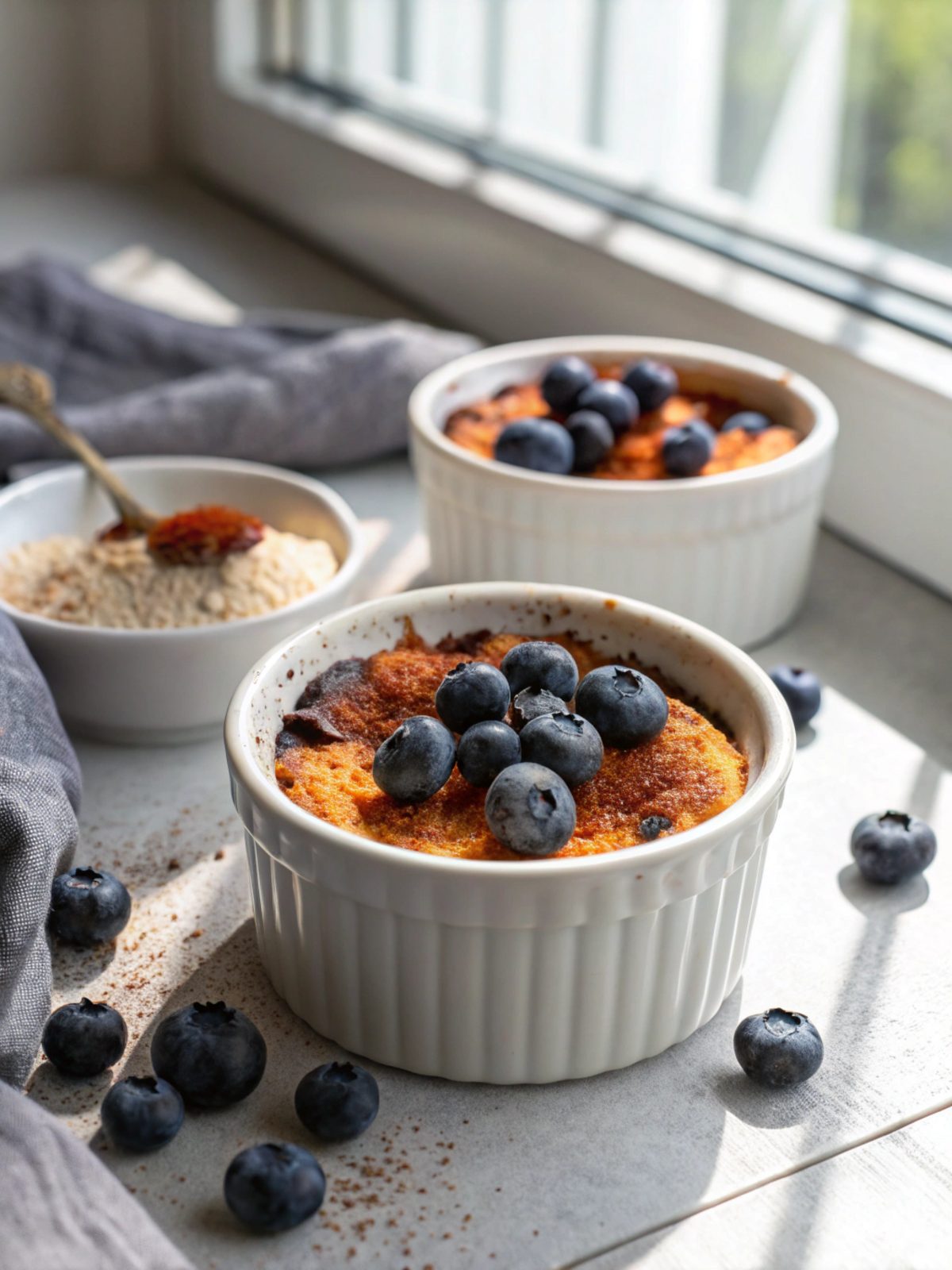 A delightful serving of keto desserts blueberry bake with smoky paprika.