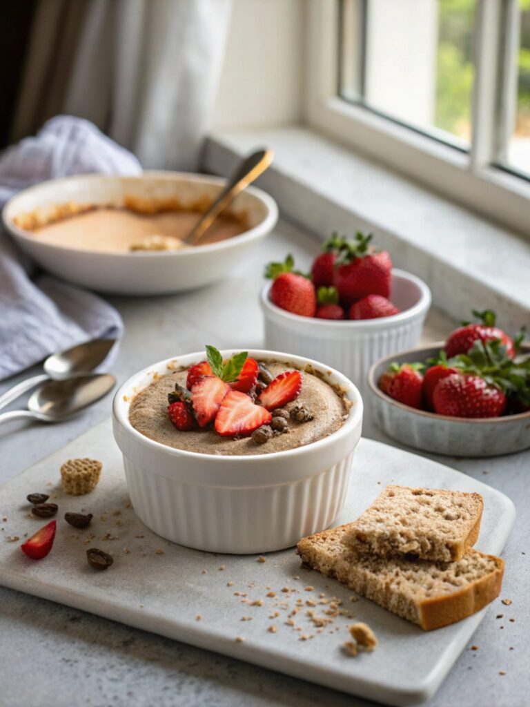 Delicious and Creamy Keto Espresso Cheesecake Dessert served on a plate