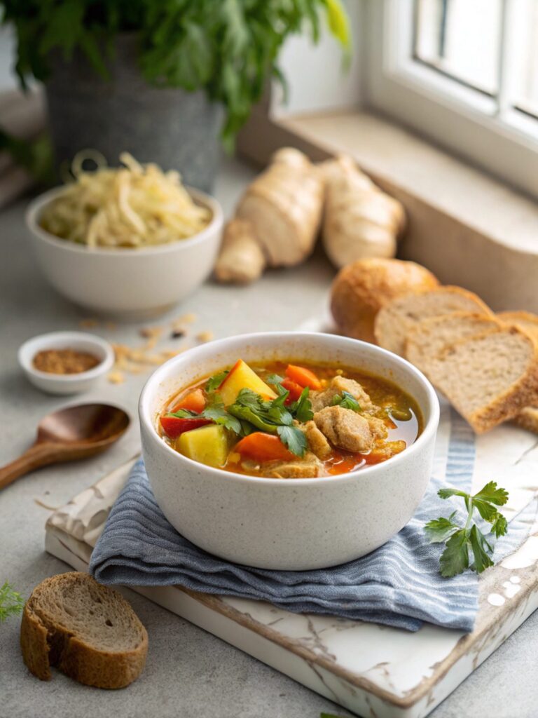 Plate of Homemade Keto Instant Pot Ginger Stew