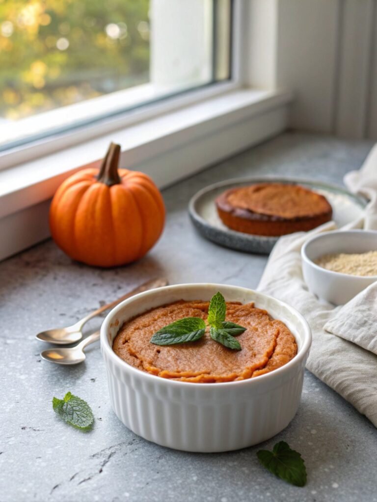 Delicious keto pumpkin pie delight without the crust