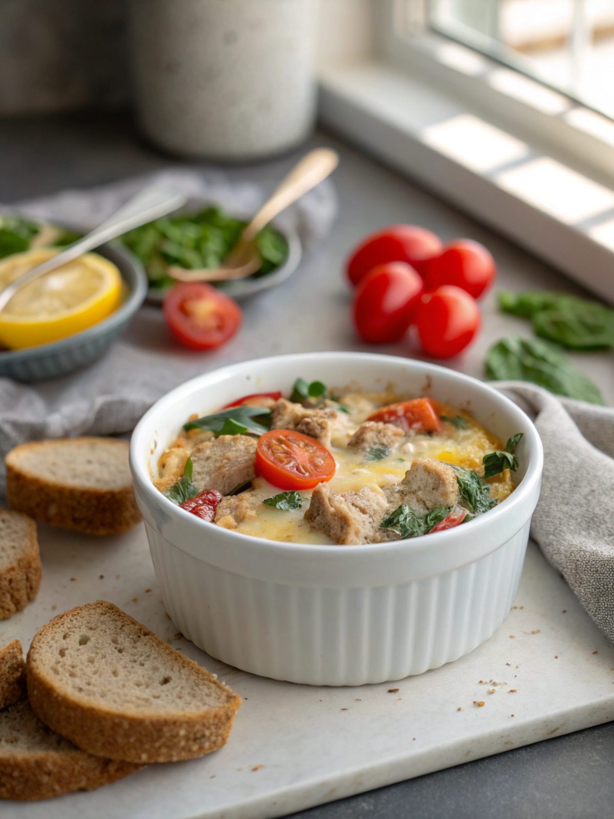 SEO-friendly featured image for keto turkey breakfast casserole