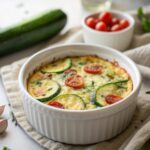 Featured image of a delicious keto zucchini breakfast casserole