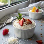 Delicious presentation of Low Carb Coconut Pudding Treat