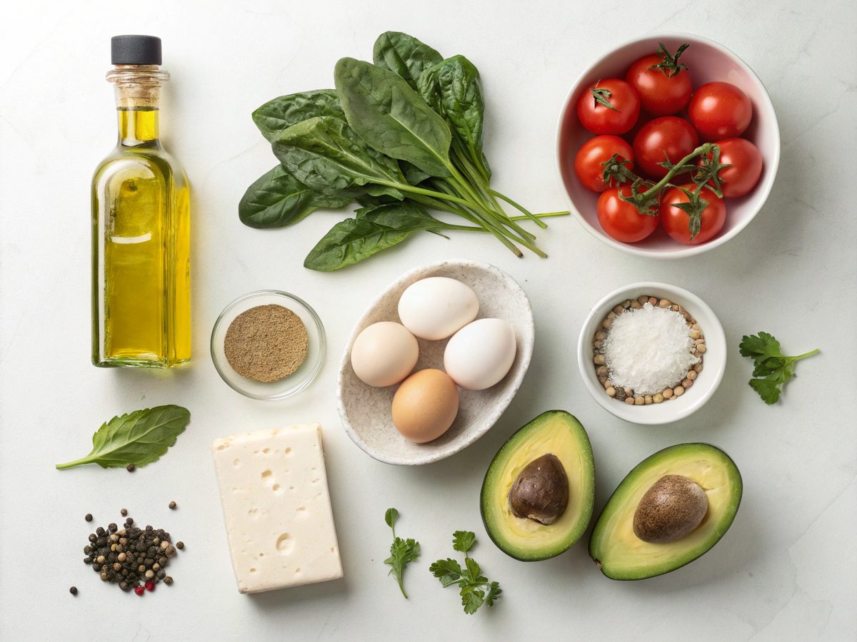 Ingredients for One-Pot Keto Egg Delight