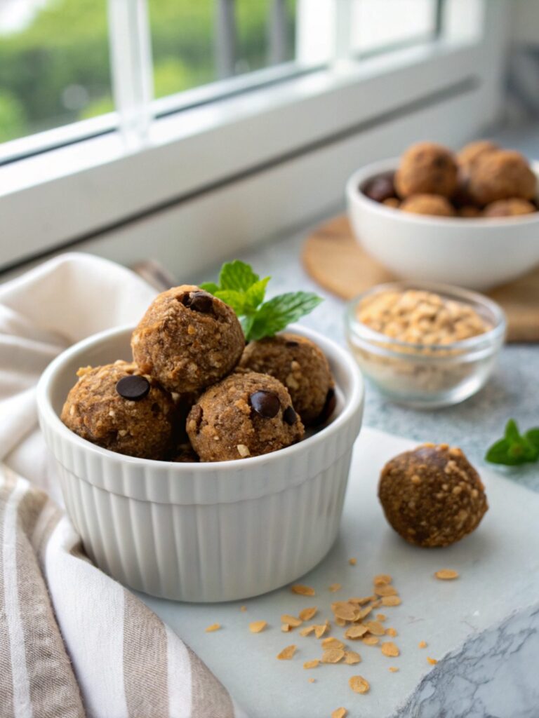 Featured Image of Peanut Butter Chocolate Protein Bites