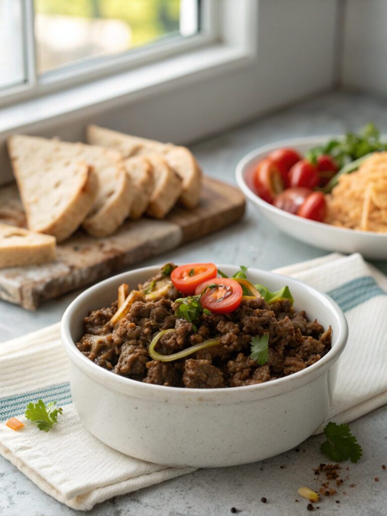 Featured image of savory low carb ground beef with cumin