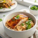 Featured image of Miso Cod with Brown Rice, showcasing a beautifully plated dish.