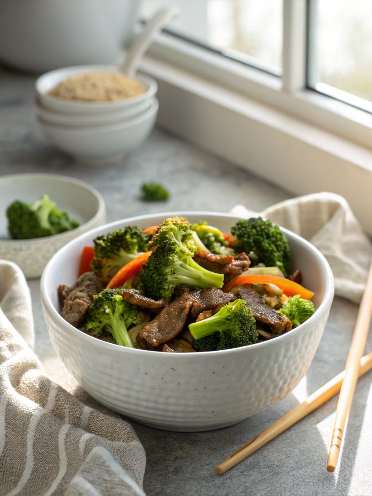SEO-friendly alt text describing the featured image of Beef Broccoli Stir Fry