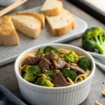 Deliciously plated Beef Broccoli Dinner Recipe