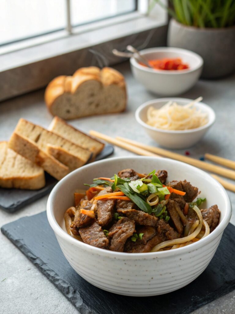 Featured image of Korean Beef Bulgogi Recipe, served appetizingly