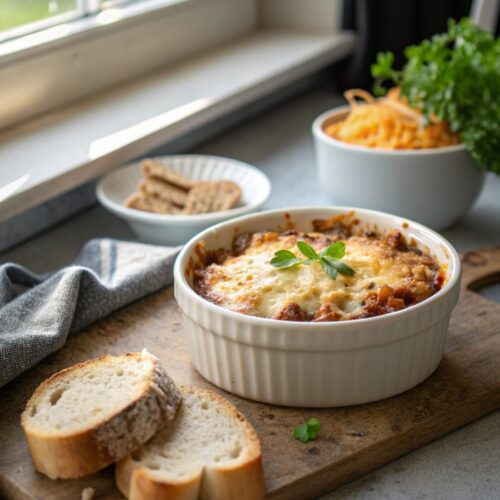 Comforting Poor Man’s Husband Casserole recipe with crispy tater tot topping