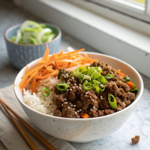 Korean Ground Beef Bowl — A flavorful and quick dinner solution