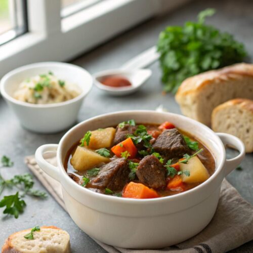 SEO-friendly featured image for hearty Slow Cooker Irish Beef Stew