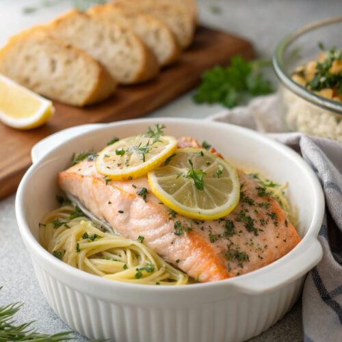 Baked Lemon Herb Salmon Recipe: A delicious and easy-to-make dish