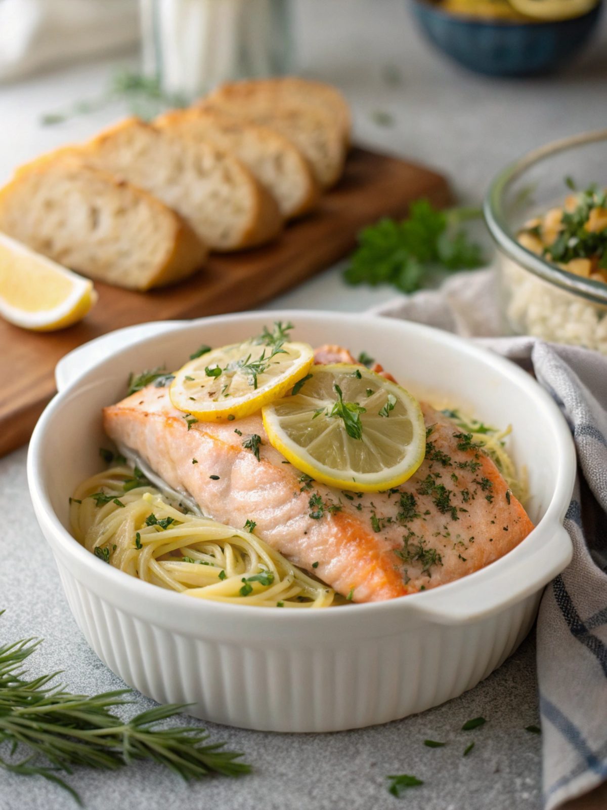 Baked Lemon Herb Salmon Recipe: A delicious and easy-to-make dish