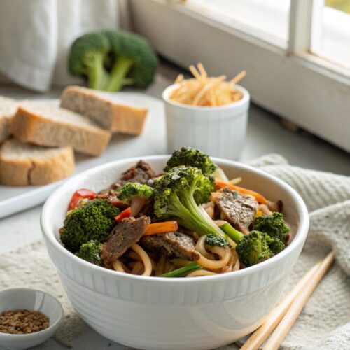 Plated Better Than Takeout Beef Broccoli, a vibrant homemade dish