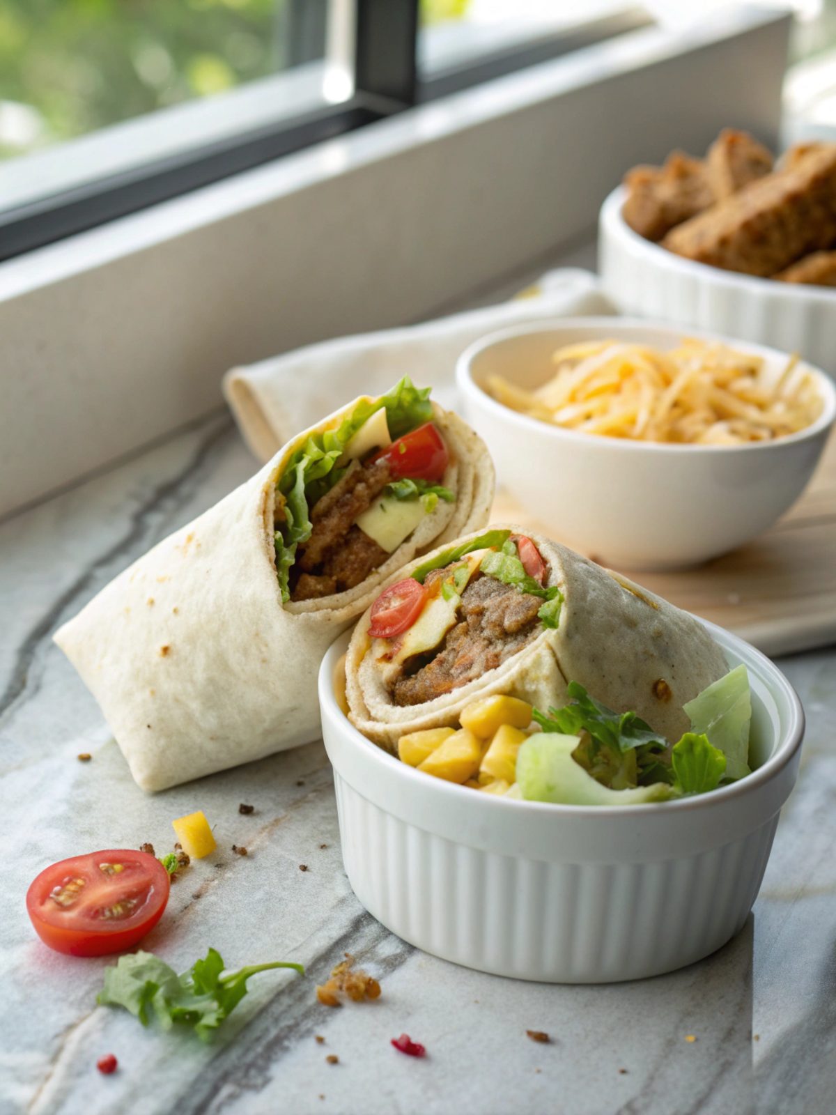 SEO-friendly alt text describing the featured image of Big Mac Wraps Recipe.