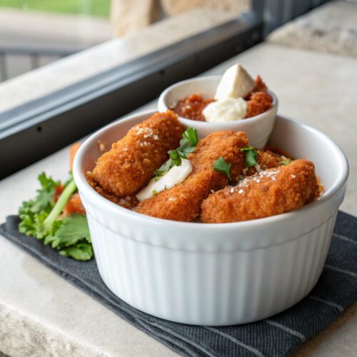Featured Image of Buffalo Chicken Mozzarella Sticks