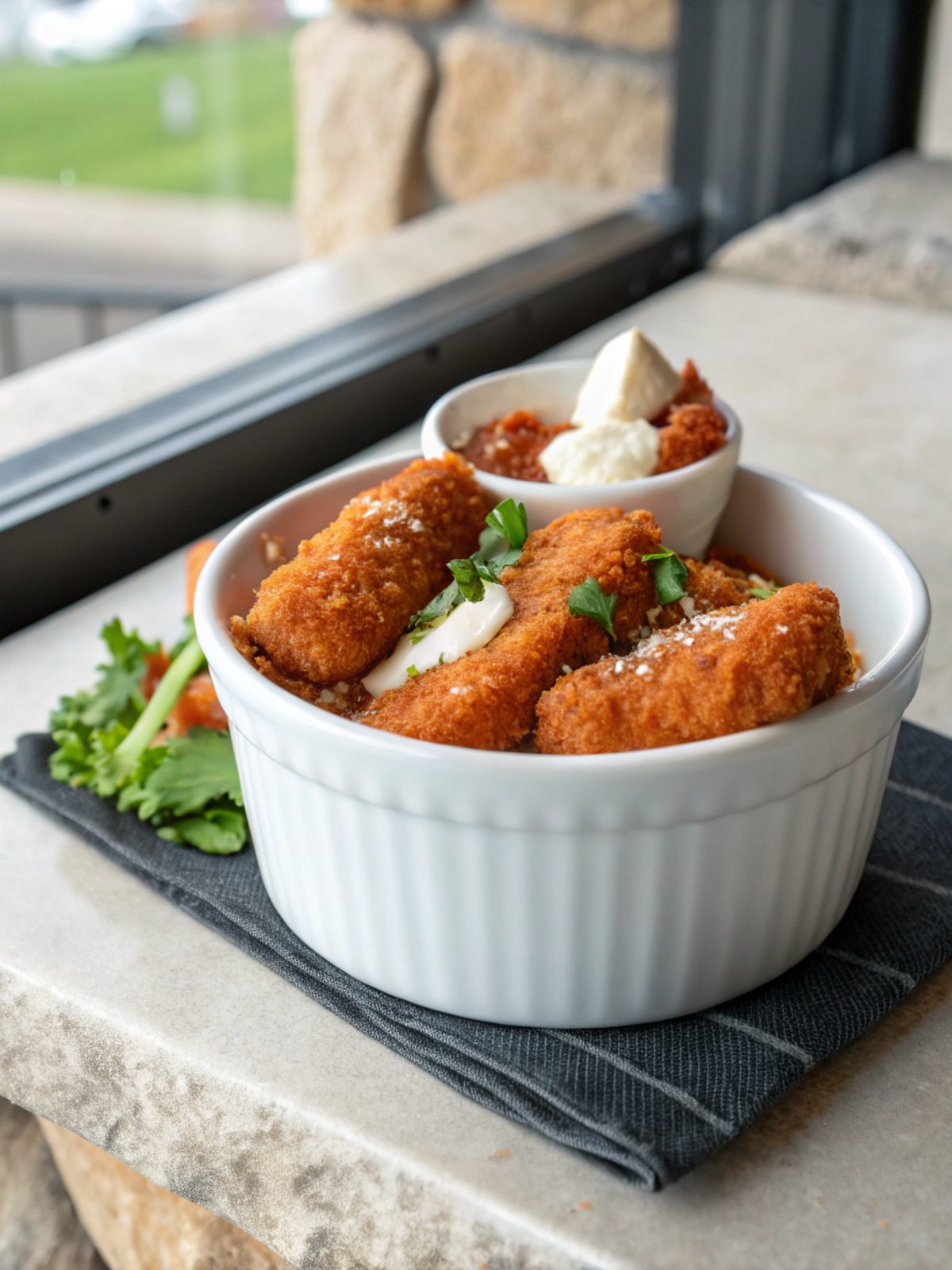 Featured Image of Buffalo Chicken Mozzarella Sticks