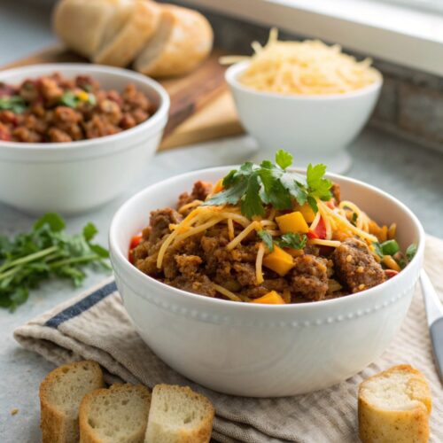 Feature image showcasing creative ground beef recipes, plated beautifully.