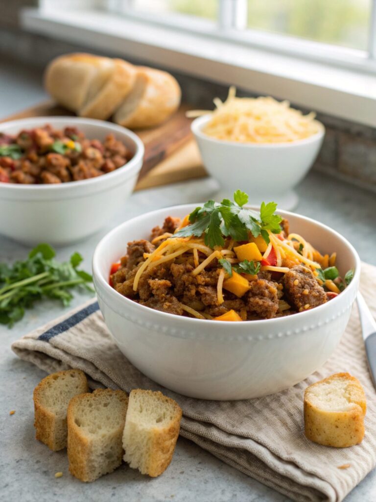 Feature image showcasing creative ground beef recipes, plated beautifully.