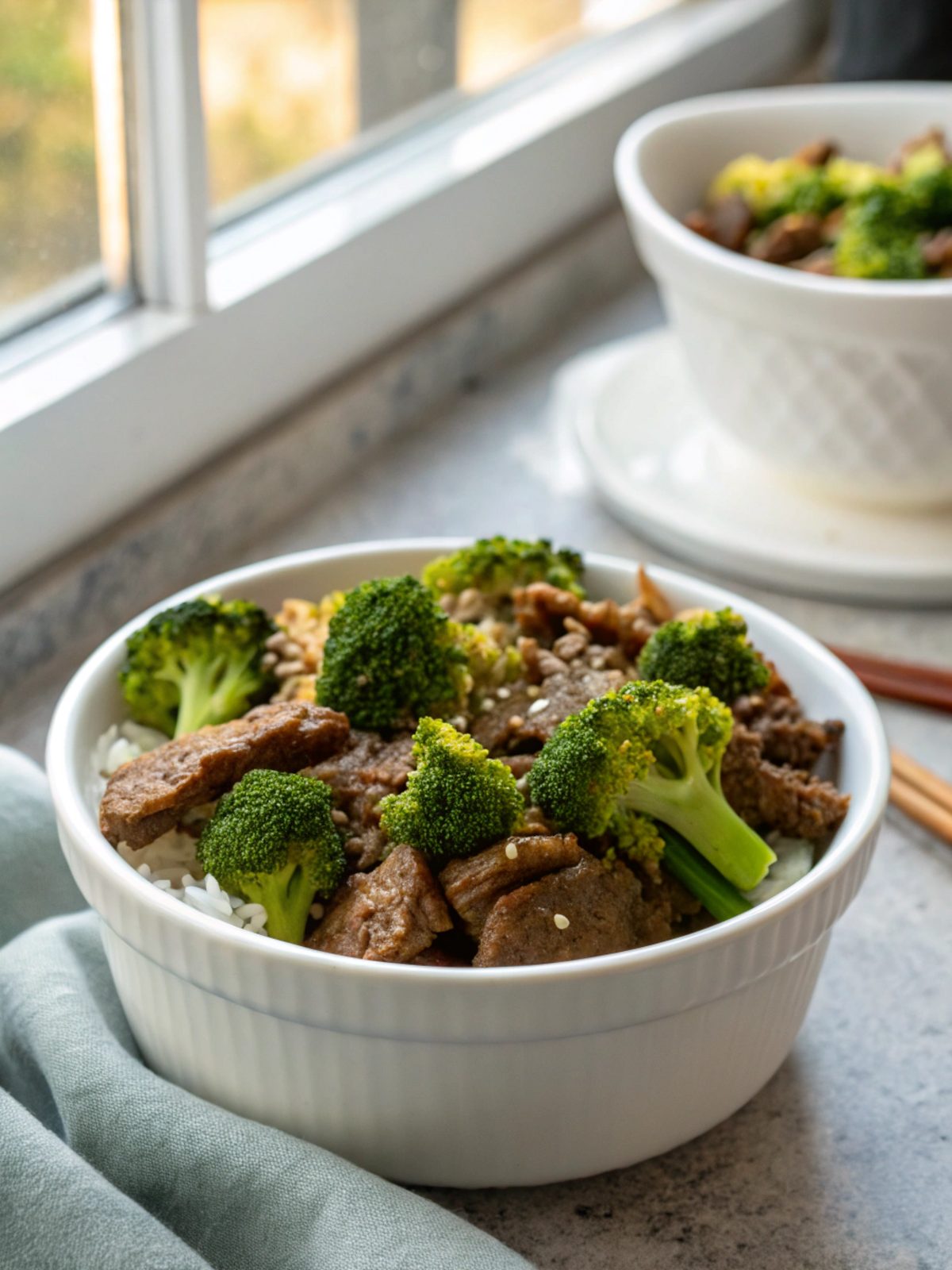 Featured image of a delicious Crockpot Beef Broccoli Recipe, vibrant in color and served elegantly