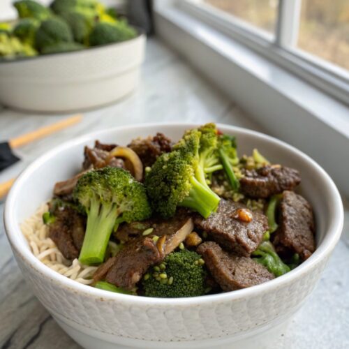 A delicious serving of Beef and Broccoli Recipe