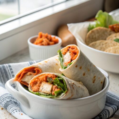 SEO-friendly displayed image for Buffalo Chicken Wraps Recipe