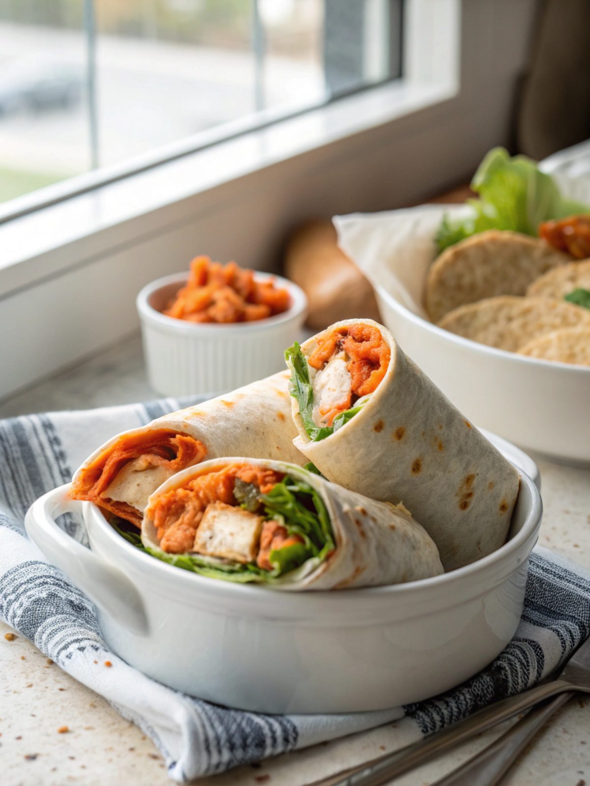 SEO-friendly displayed image for Buffalo Chicken Wraps Recipe
