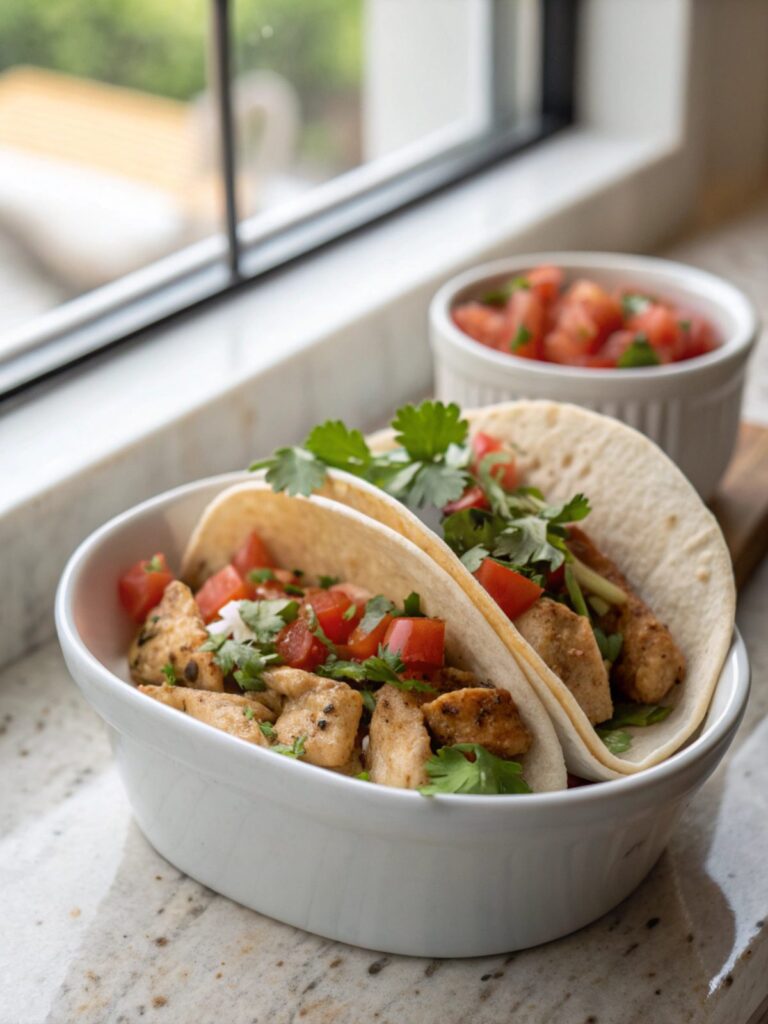 SEO-friendly alt text describing tasty Chicken Street Tacos