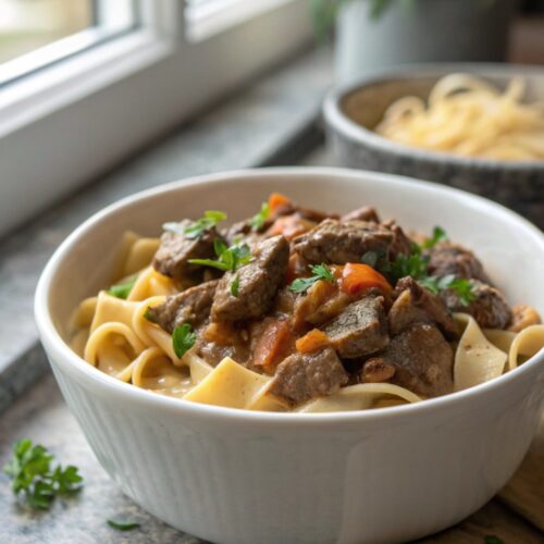 Featured image of perfect homemade beef stroganoff