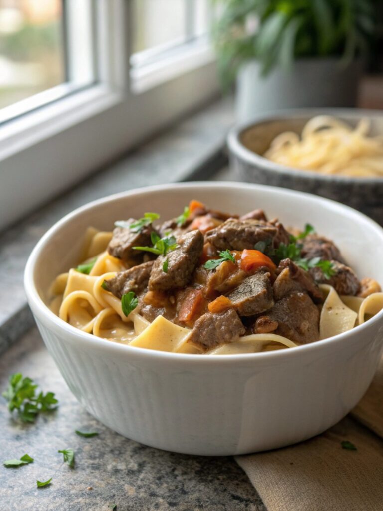 Featured image of perfect homemade beef stroganoff
