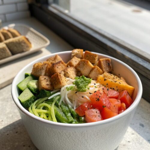 SEO-friendly alt text describing the featured image of a high protein low carb meal