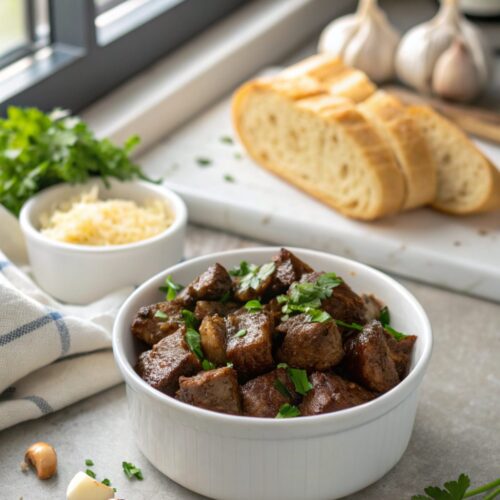Featured image of delicious garlic butter steak bites served fresh.