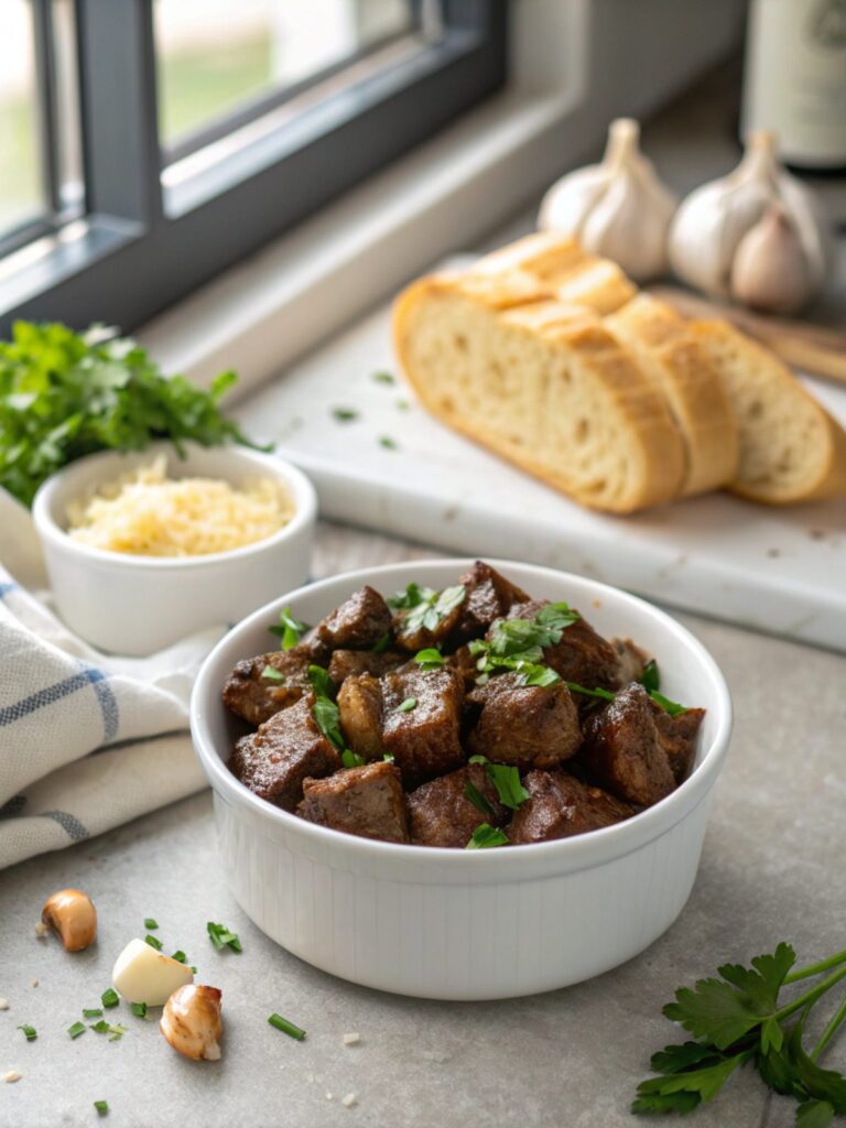Featured image of delicious garlic butter steak bites served fresh.