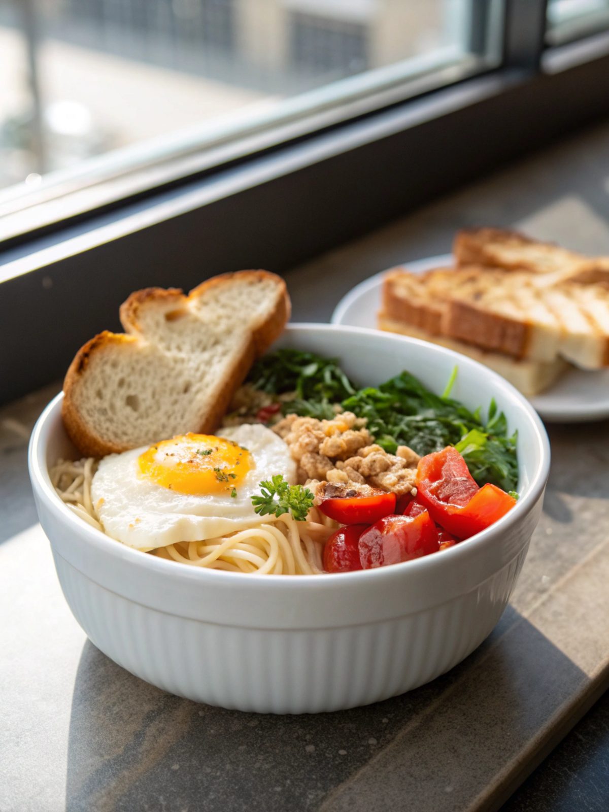 SEO-friendly alt text describing the featured image, including high protein breakfast recipes.