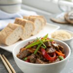 Deliciously prepared Mongolian Beef Recipe on display